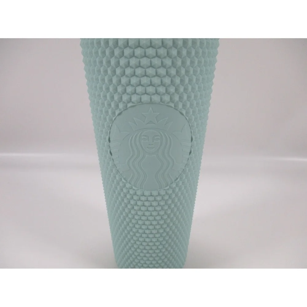 Starbucks 24 oz matte mint green studded Holiday tumbler Venti cold cup 2021 NEW